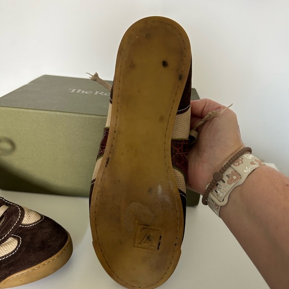 Louis Vuitton Brown and Cream Sneakers unisex Women's 10.5, men's 7.5 - Picture 3 of 10